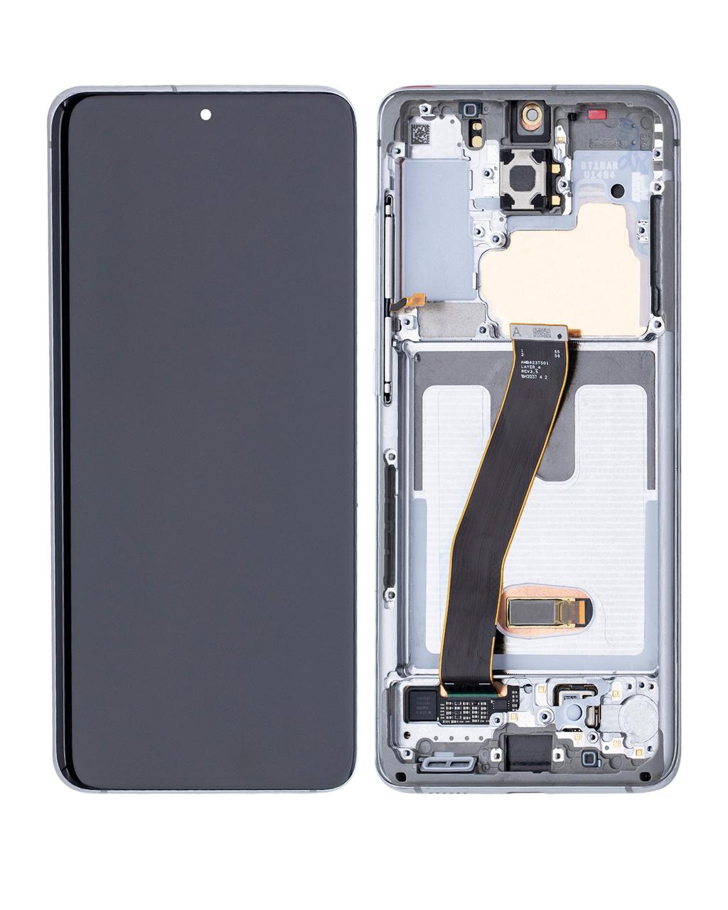 Samsung Galaxy S20 (SM-G980F) Beyaz Servis Ekran Çıtalı