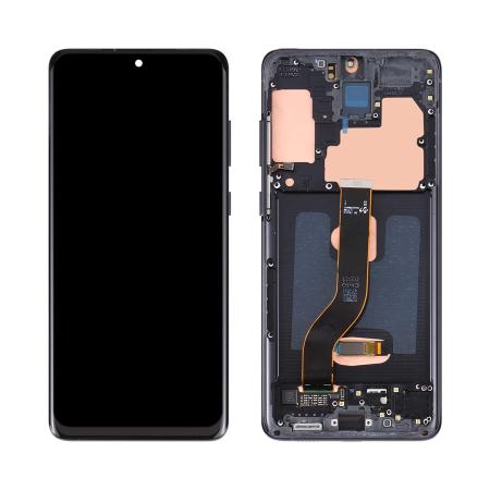 Samsung Galaxy S20 (SM-G980F) Siyah Servis Ekran Çıtalı görsel 3