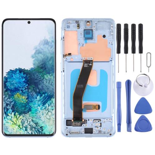 Samsung Galaxy S20 (SM-G980F) Mavi Servis Ekran Çıtalı görsel 3