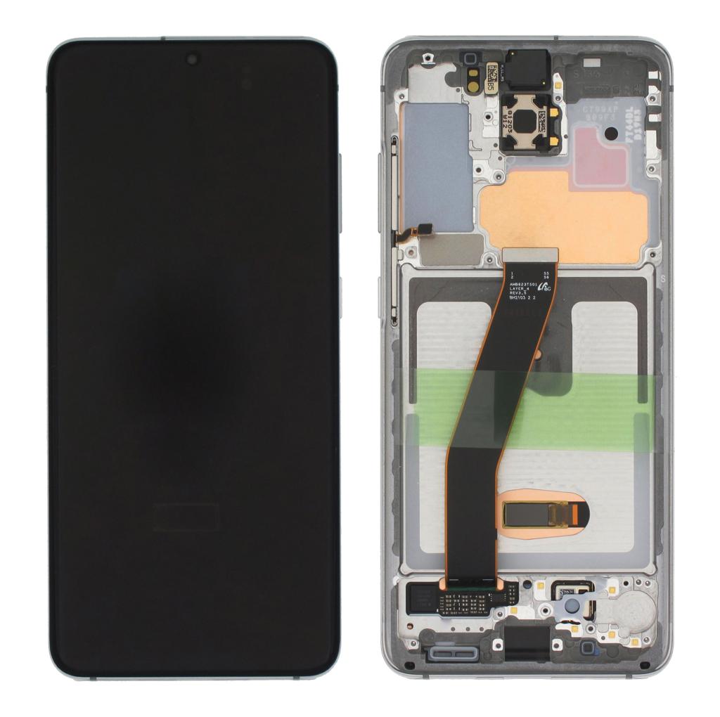Samsung Galaxy S20 (SM-G980F) Beyaz Servis Ekran Çıtalı görsel 3